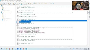 Reading analog for 10-bit decimal and voltage on STM32