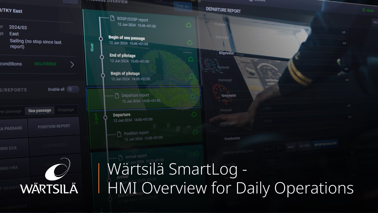 Wärtsilä SmartLog – HMI overview for daily operations - YouTube