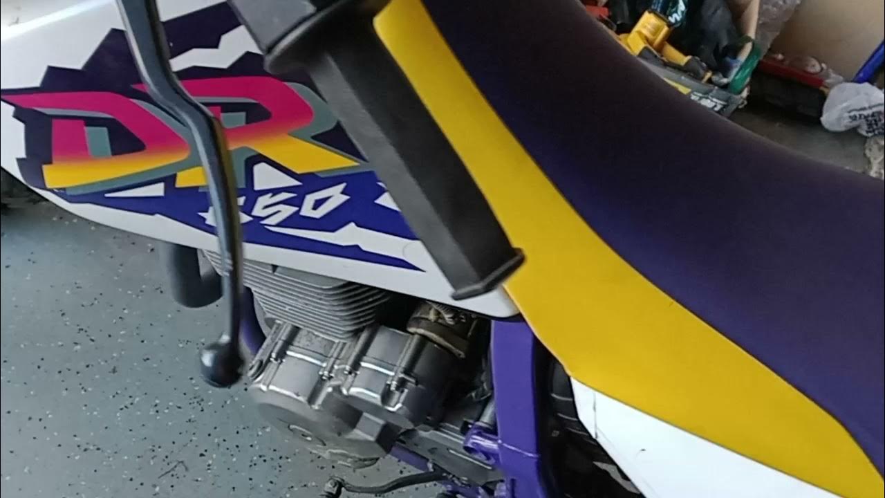 classic dr650 at idle YouTube
