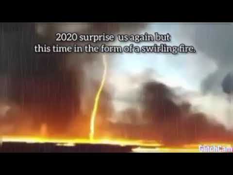 Extremely rare ‘firenado’ spins up over wildfire in California - YouTube