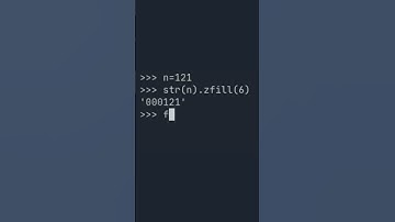 Zero padding a number - 1 Minute Python Tutorial #shorts