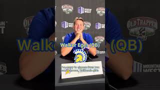 SJSU QB Walker Eget #collegefootball #sanjose #mountainwest #sanjosestate 