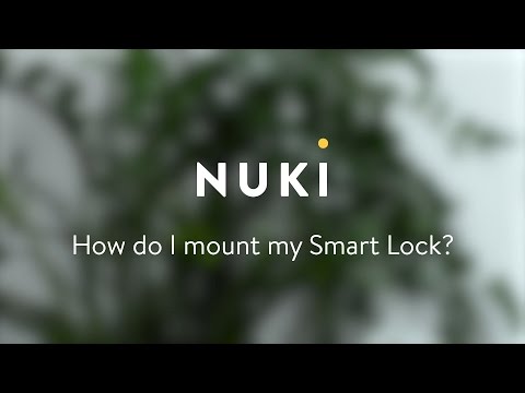 Installation of the Nuki Smart Lock on your door lock - demo