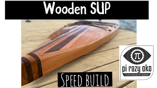 Wooden hollow core SUP (paddleboard)  quick building