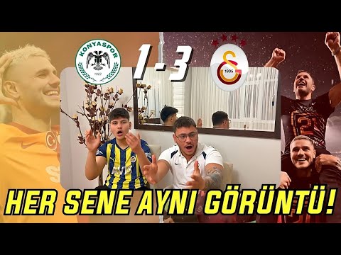 FANATİK FENERBAHÇELİLER GALATASARAY KONYASPOR MAÇINI İZLERSE - KONYASPOR 1-3 GALATASARAY - ŞAMPİYON