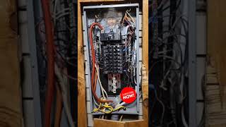 Electrical panel fails (AWFUL) JUST when you committed to a PRICE $😱😂#shorts #electricianonamission