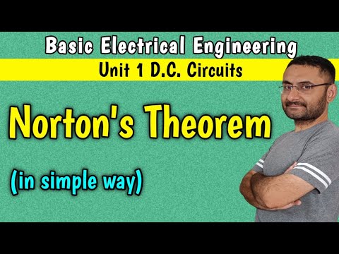 Norton's Theorem (Unit 1 DC circuits) BEE (in हिन्दी) BE 1st year engineering