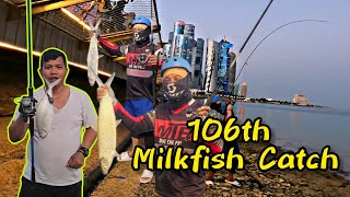 106th Milkfish Catch , Grabe panalo #fishing #fishing #milkfish #mancing 