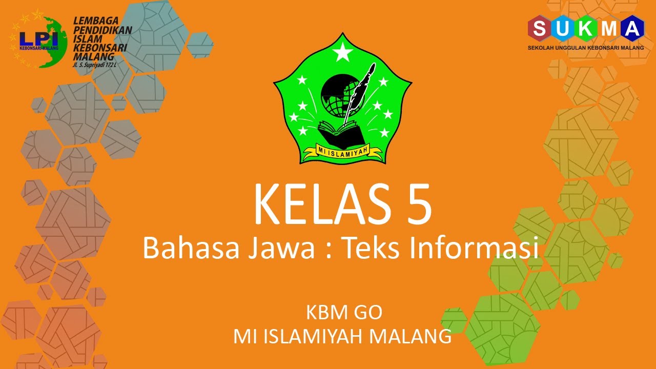 BelajarbersamaSUKMA Kelas 5 Bahasa Jawa Memahami Teks