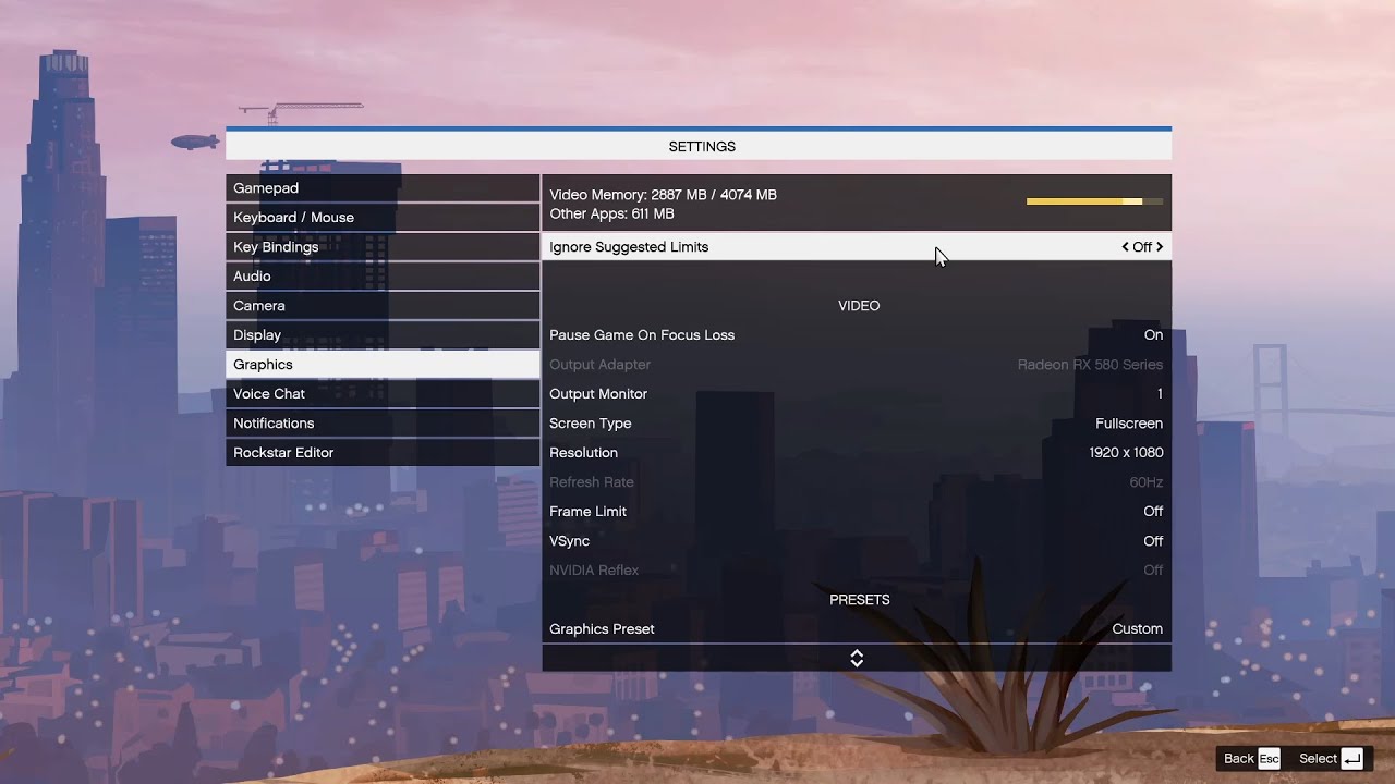 GTA 5 Enhanced PC 8GB RAM 4GB VRAM Test (minimum requirements)
