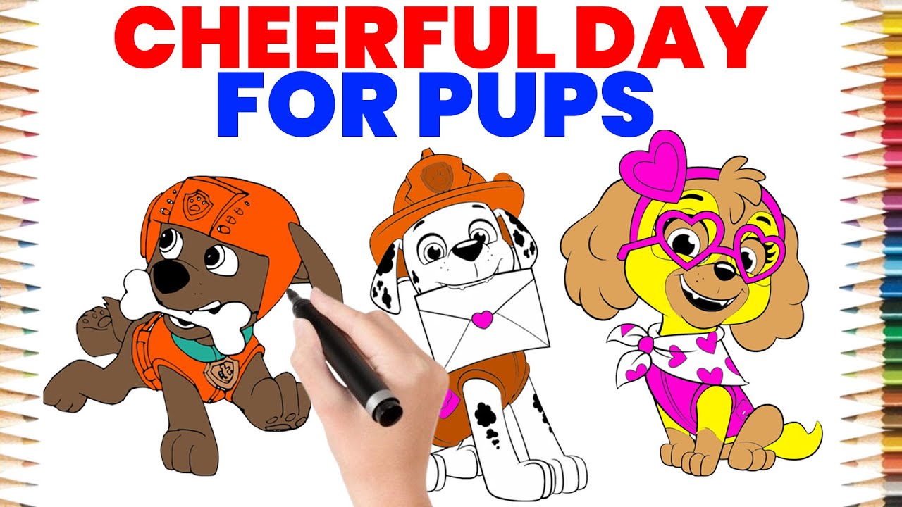 Paw Patrol Cute Coloring Pages | Rocky 