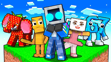 Locked on ONE CHUNK with ITALIAN BRAINROT in Minecraft!