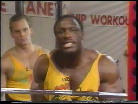 Lee Haney chest workout 1990