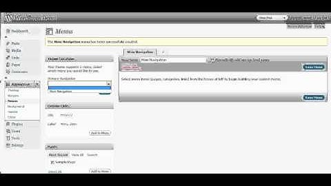 Lesson 9 - Creating and Linking Menus in WordPress