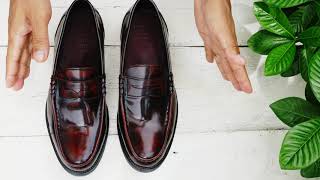 รองเทาหนงแท หมสน ผชาย แบบสวม รน Penny Loafer Steppro พนกนนำมน