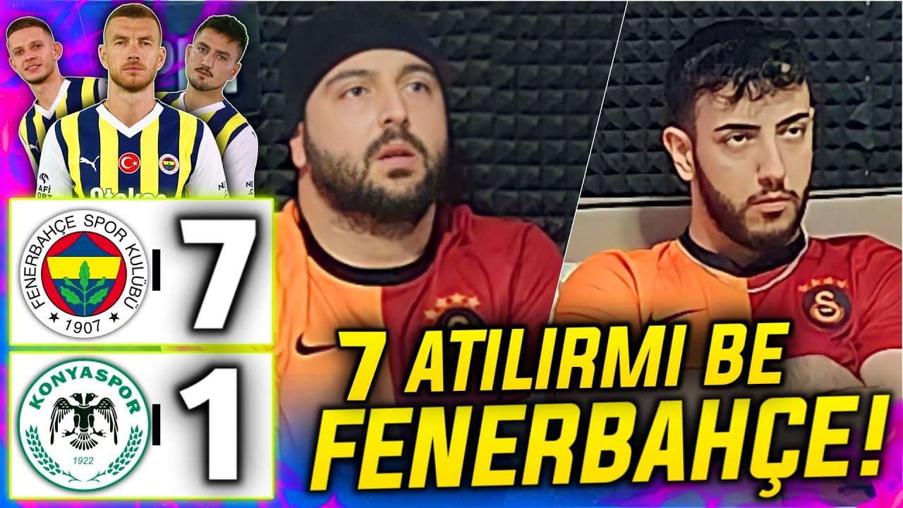 GALATASARAYLILAR FENERBAHÇE MAÇINI İZLERSE |FENERBAHÇE 7-1 KONYASPOR|