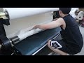 Sportswear Rotary Heat Press Calendar EMT-1742 B PRO Customized Cylinder Dye Sub Test | EMT-B PRO