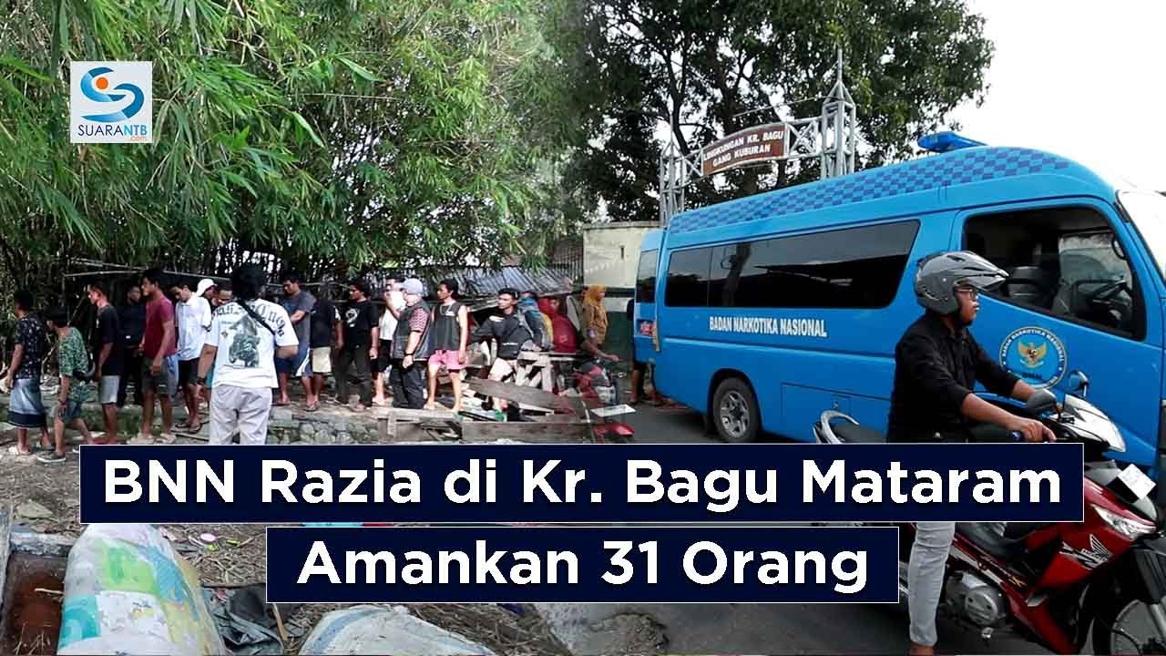 BNN Razia di Karang Bagu Mataram, Amankan 31 Orang Terduga Penyalahguna N4rk0tika