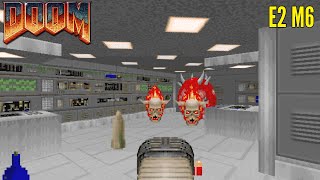 DOOM 1 - E2M6 Playthrough on Hurt Me Plenty (No Commentary)