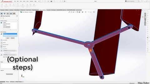 How to 3D model Darrieus wind turbine using SolidWorks