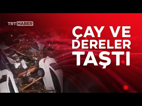 Kastamonu&#039;da sel felaketi: Çay ve dereler taştı, onlarca araç sürüklendi