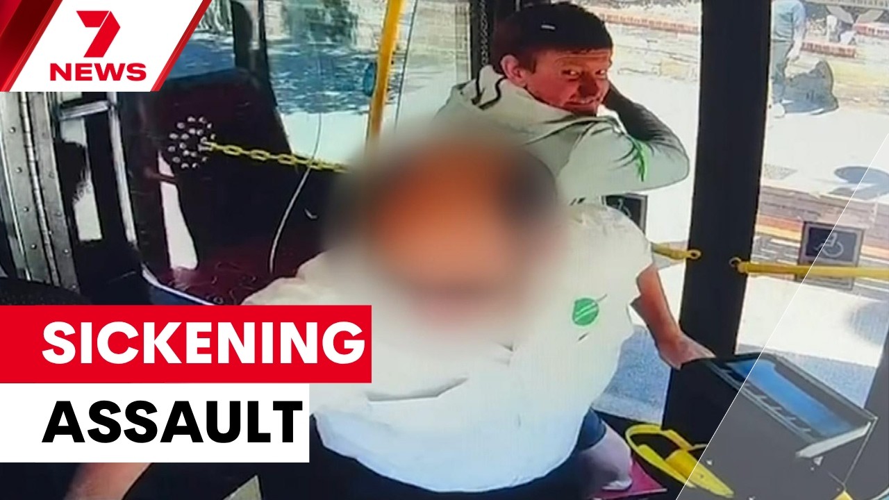 Court releases footage of sickening attack on an Adelaide bus driver | 7NEWS