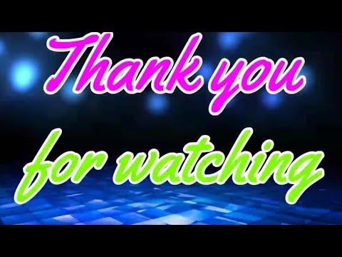 Thank you for watching - YouTube