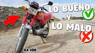 Suzuki AX100 - Lo BUENO y lo MALO de esta MOTO *Opinión Personal Review* #motovlog #ax100