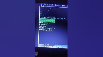 Pattern printing ❤❤❤ c language #c #turbo c #coders #code