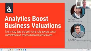 Analytics Boost Business Valuations Webinar