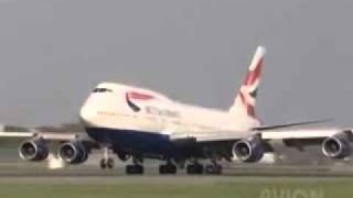 British Airways Crosswind Landing. A6-Edg.