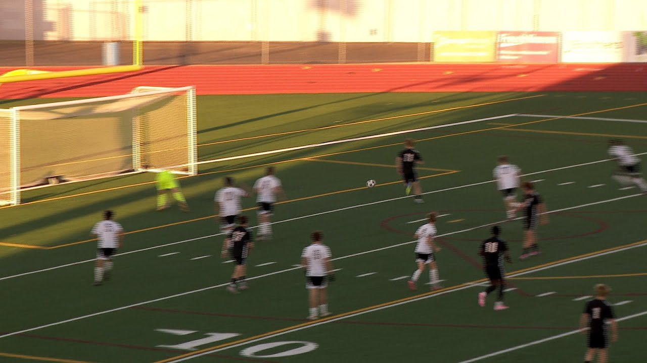 Maple Grove Boys Soccer Shuts Out Irondale in Playoff Opener - YouTube