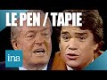 Jeanmarie le pen et bernard tapie dbattent de limmigration en 1989  archive ina