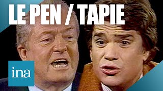 Jean-Marie Le Pen et Bernard Tapie débattent de l'immigration en 1989 | Archive INA