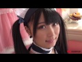 【4Kグラビア】清純派美少女、三國さらんちゃんの目、鼻、口、耳に接近！【メイド服】