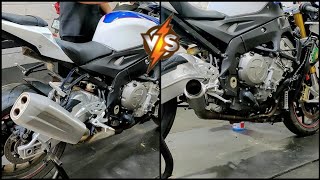 STOCK vs AUSTIN RACING GP3 FULL SYSTEM EXHAUST | 2018 BMW S1000RR