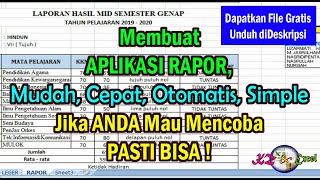 Aplikasi Rapor Mid Sederhana Mudah, Praktis dan Otomatis screenshot 5