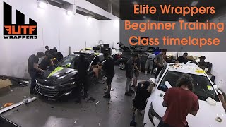 Elite Wrappers Beginner Car Wrap Training Timelapse