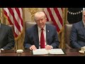 LIVE: Donald Trump participates in a Cabinet Meeting in the Cabinet Room