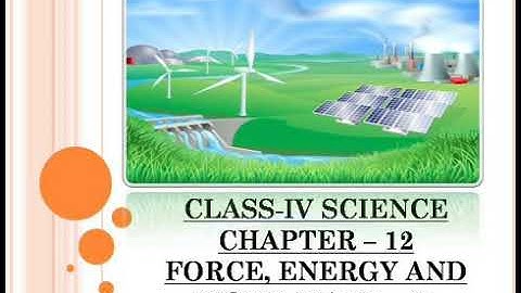 Class IV Science  Ch-12 Force,Energy and work Part-2