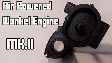 3D Air Powered Wankel Rotary Engine Mk.II! Major Improvements!
