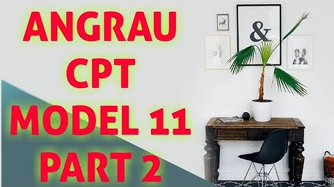 CPT 11 - PART 2, GROUP2//ANGRAU CPT//JACT//JUNIOR ASST CUM TYPIST 2020//MODEL PAPER WITH EXPLANATION