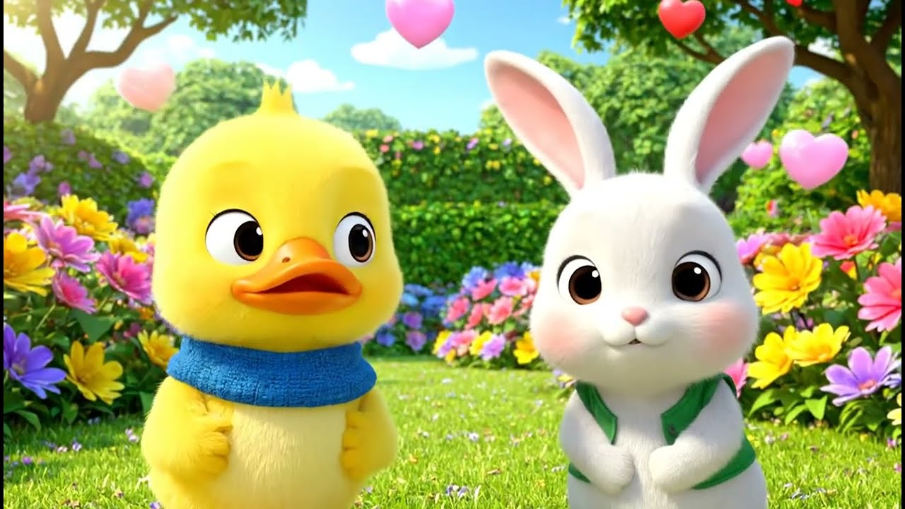 Rabbit and Duck’s Magic Friendship Island 🐰🦆 | Fun Animal Adventure for Kids