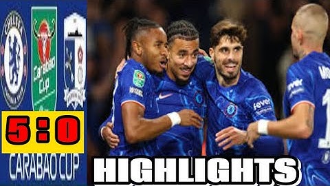Chelsea 5 : 0 Barrow Highlights Carabao Cup | Nkunku hatick💙