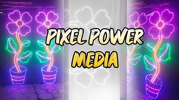 12v pixel led Flower Pot Running Video