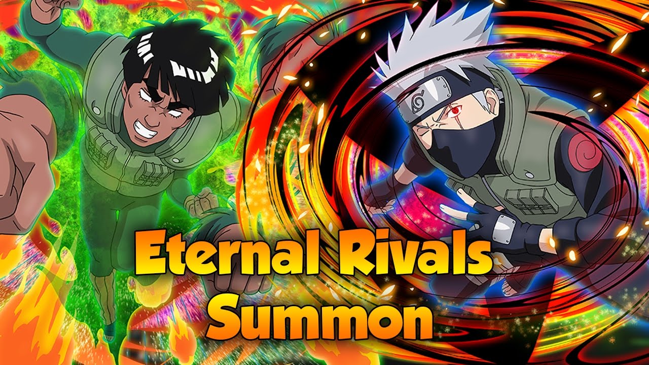 Kakashi and Might Guy Banner! Eternal Rivals Summon! - Naruto Shippuden Ultimate Ninja Blazing