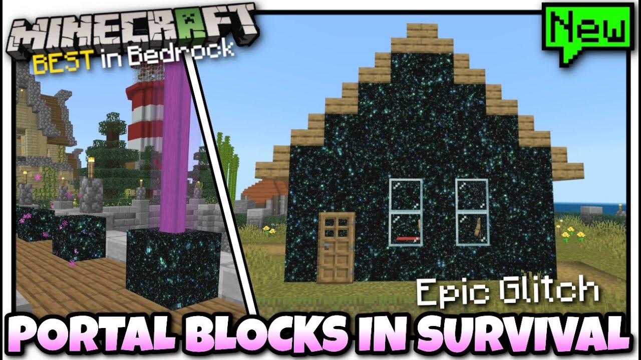 Can You Make An End Portal In A Flat World Minecraft Bedrock End Portal Blocks In Survival Glitch Tutorial Mcpe Xbox Switch Youtube
