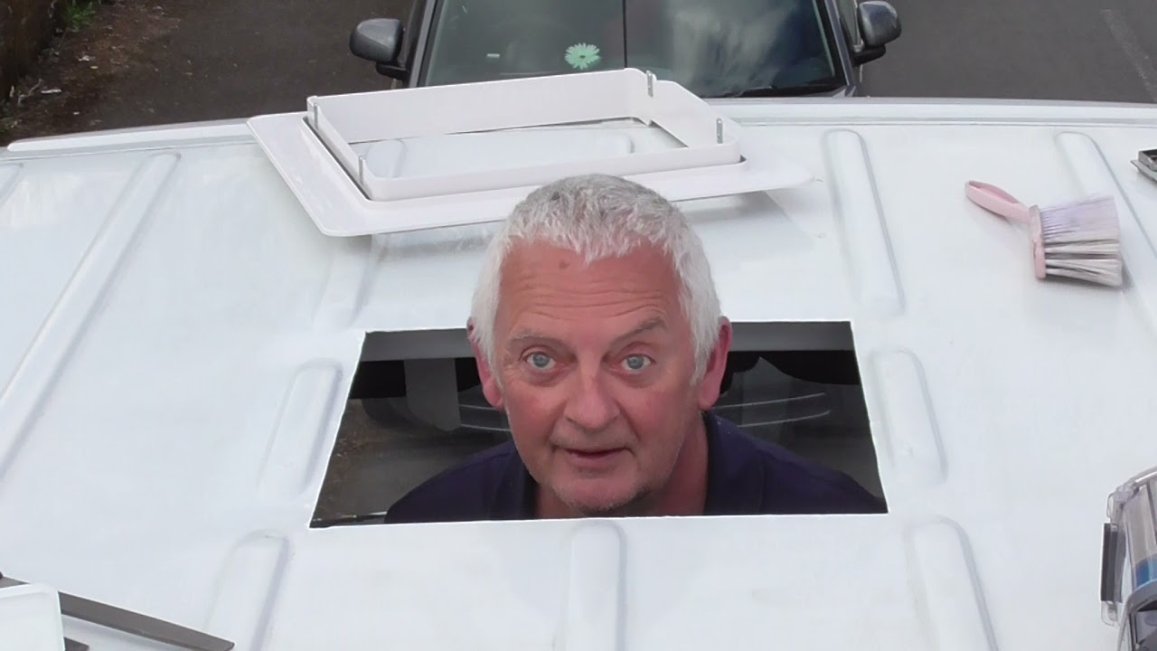 Van Conversion 6, Installing our Maxfan ( Max Vent).