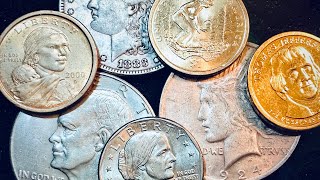 US Dollar Coins - 1798-2025 - Silver to Gold to Sacagawea to Presidential to Native American