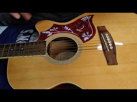 How to install an acoustic guitar pickguard from Amazon